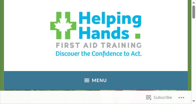 Screenshot of helpinghandsfirstaid.ca