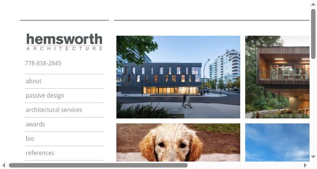 Screenshot of hemswortharchitecture.com