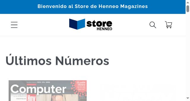 Screenshot of henneomagazines.com