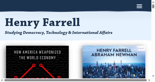 Screenshot of henryfarrell.net