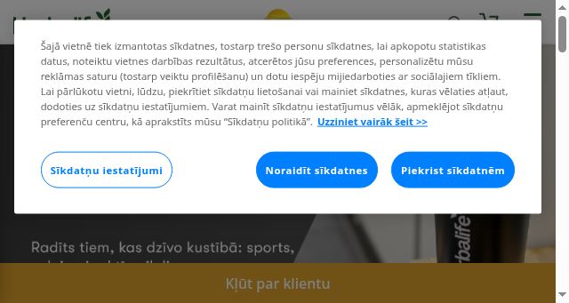 Screenshot of herbalife.lv