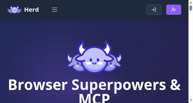 Screenshot of herd.garden