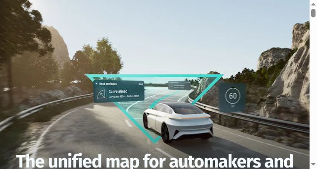 Screenshot of here.com
