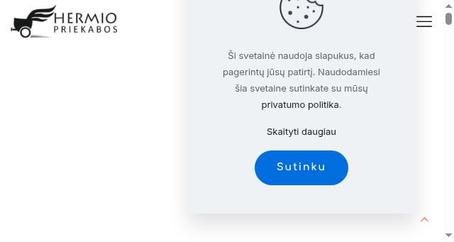 Screenshot of hermiopriekabos.lt