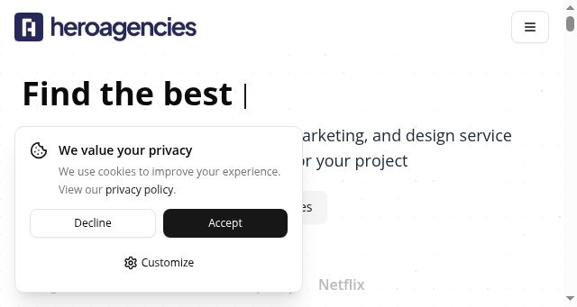 Screenshot of heroagencies.com