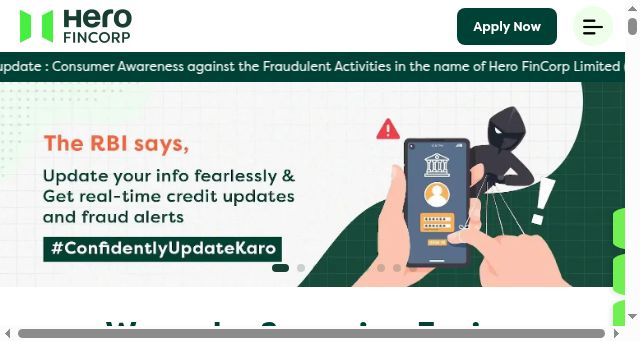 Screenshot of herofincorp.com