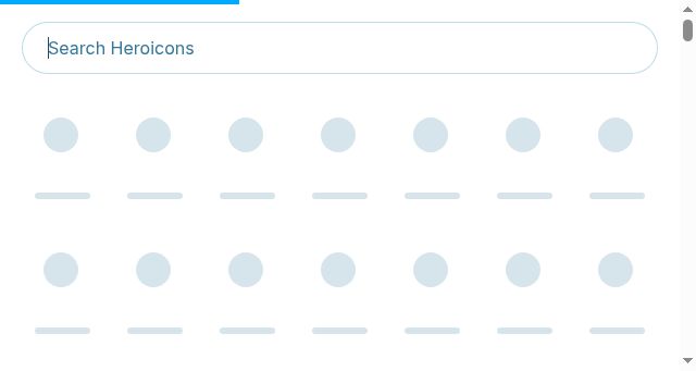 Screenshot of heroicons.dev