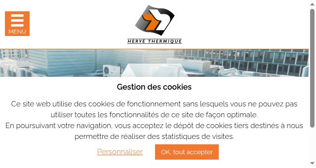 Screenshot of herve-thermique.com