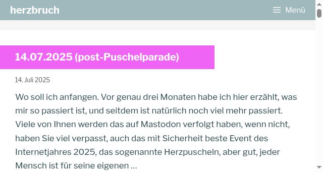Screenshot of herzbruch.me