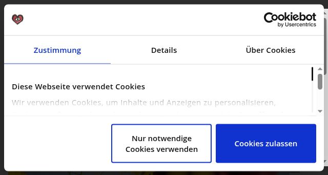 Screenshot of herzstiftung.de