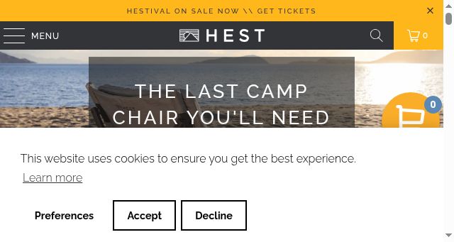 Screenshot of hest.com