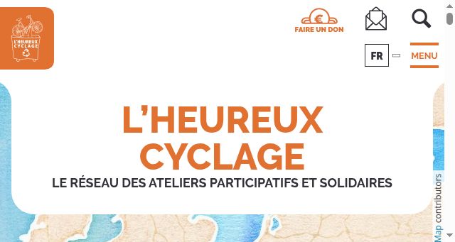 Screenshot of heureux-cyclage.org