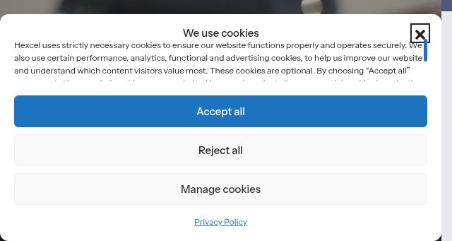 Screenshot of hexcel.com