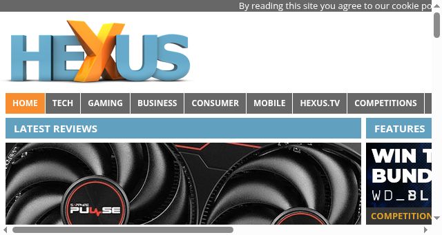 Screenshot of hexus.net