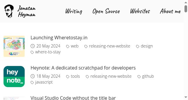 Screenshot of heyman.info