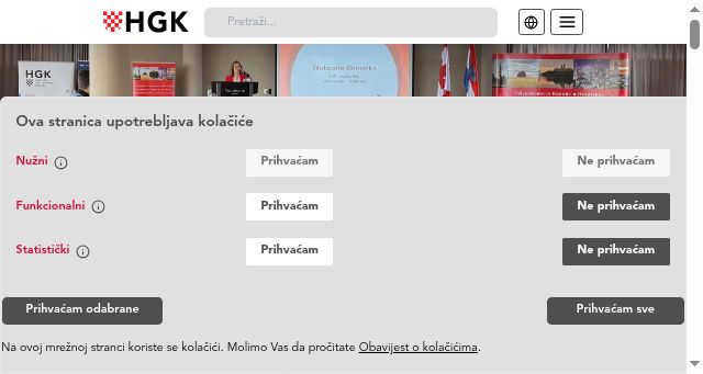 Screenshot of hgk.hr