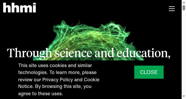 Screenshot of hhmi.org