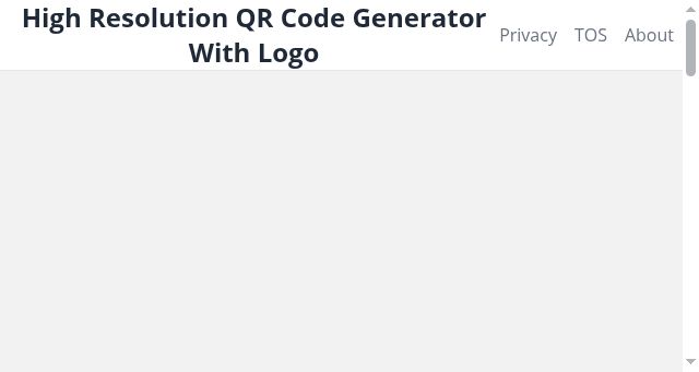 Screenshot of high-qr-code-generator.com