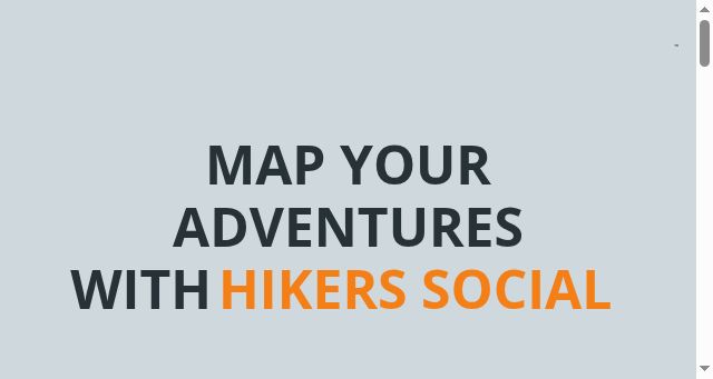 Screenshot of hikers.social