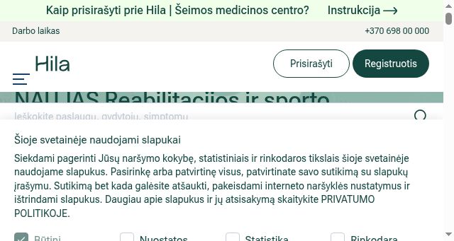 Screenshot of hila.lt