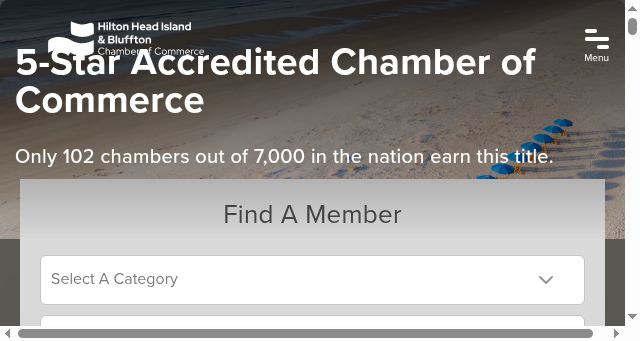 Screenshot of hiltonheadchamber.org
