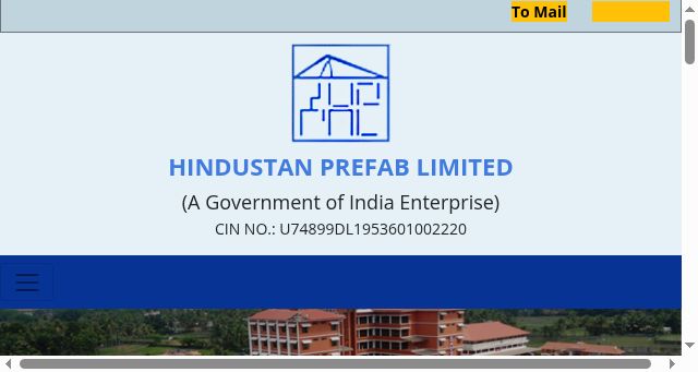 Screenshot of hindprefab.in