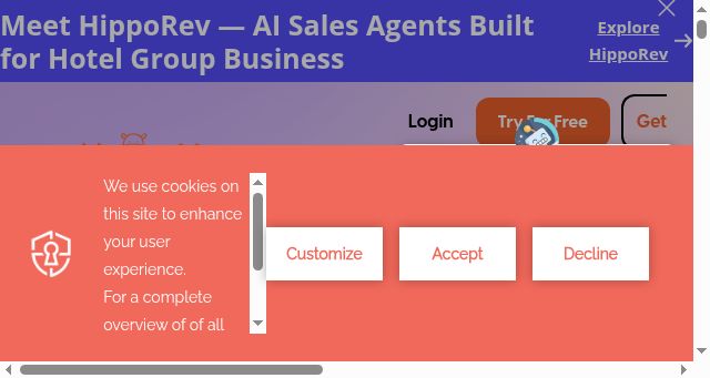 Screenshot of hippovideo.io