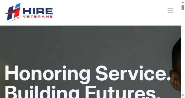 Screenshot of hireveterans.com