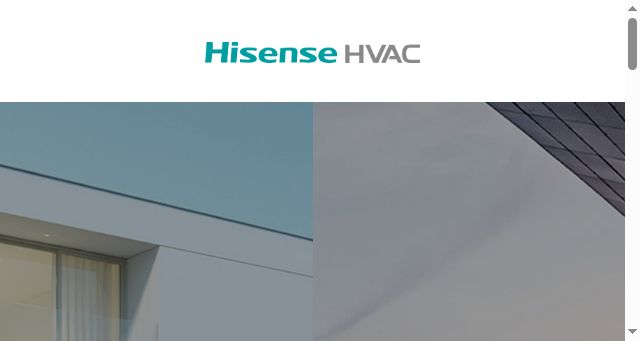 Screenshot of hisensecomfort.com