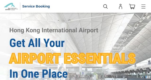 Screenshot of hkairportbooking.com