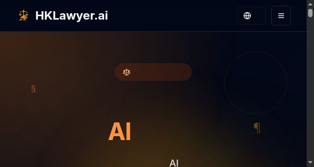 Screenshot of hklawyer.ai