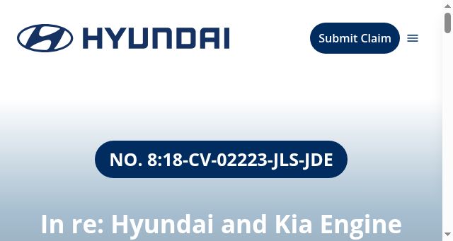 Screenshot of hma-e2settlement.com