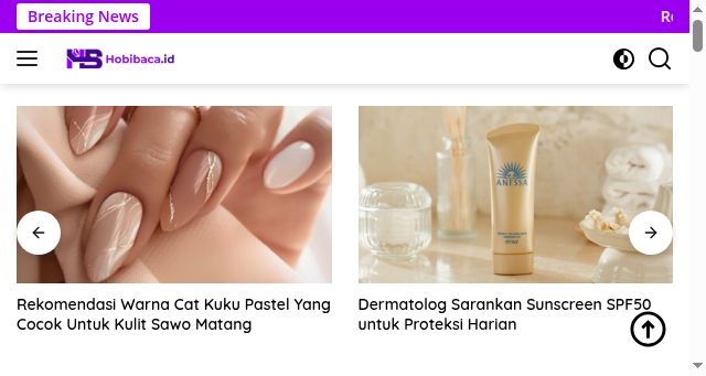 Screenshot of hobibaca.id