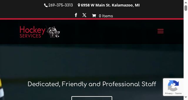 Screenshot of hockeyservices.com