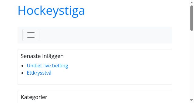 Screenshot of hockeystiga.com