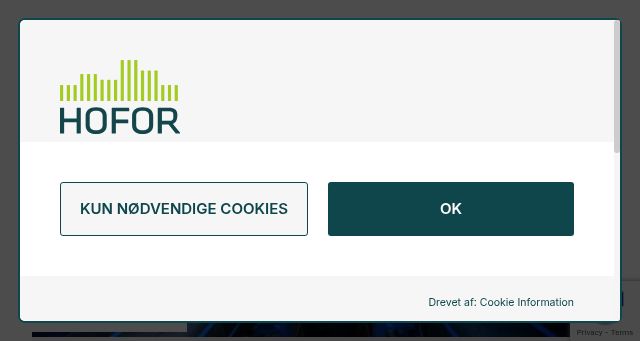Screenshot of hofor.dk