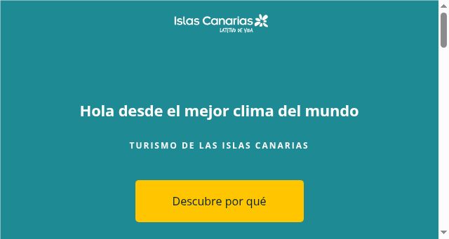 Screenshot of holaislascanarias.com