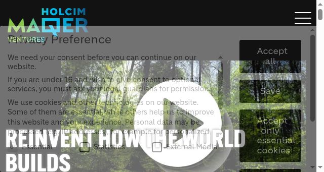 Screenshot of holcimmaqerventures.com