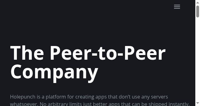 Screenshot of holepunch.to