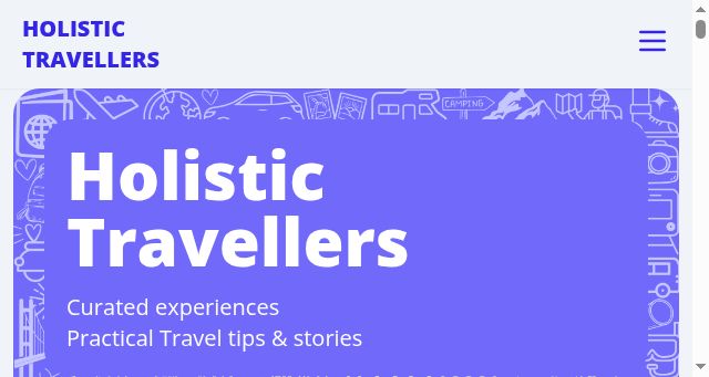Screenshot of holistictravellers.com