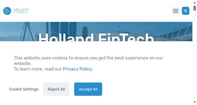 Screenshot of hollandfintech.com