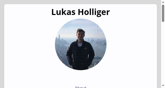 Screenshot of holliger.me