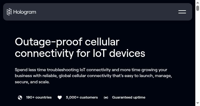 Screenshot of hologram.io