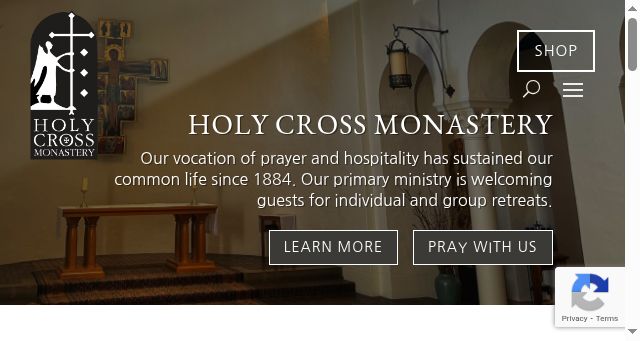 Screenshot of holycrossmonastery.com
