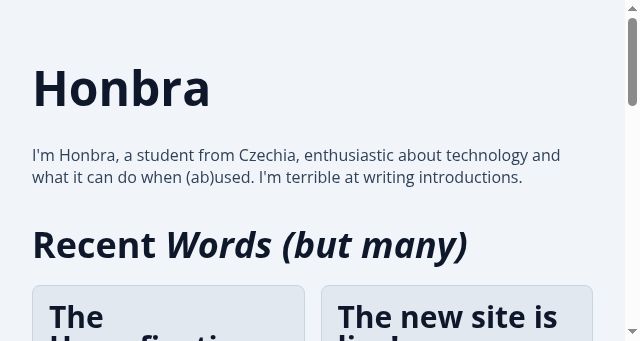 Screenshot of honbra.com