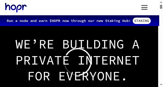 Screenshot of hoprnet.org