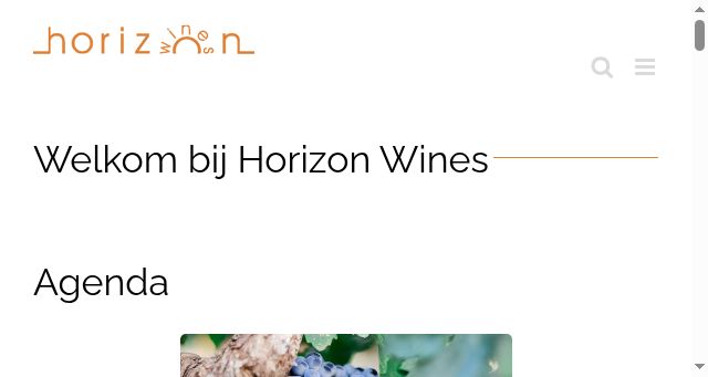 Screenshot of horizonwines.com