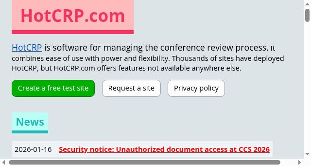 Screenshot of hotcrp.com