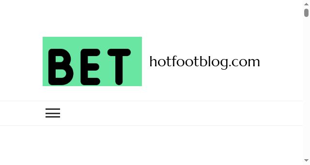 Screenshot of hotfootblog.com