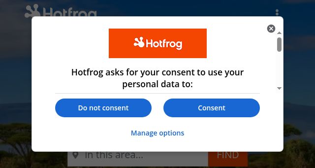 Screenshot of hotfrog.co.ke